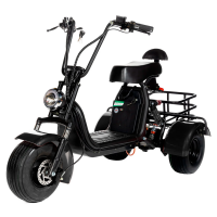 ЭЛЕКТРОСКУТЕР CITYCOCO GT X5 TRIKE 1500W 15AH 48V Черный